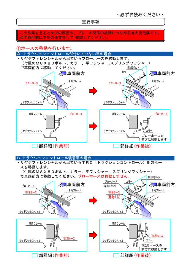 ランドクルーザー100マフラー 注意書 ブランド説明 ガナドール 株式会社 マツ ショウ